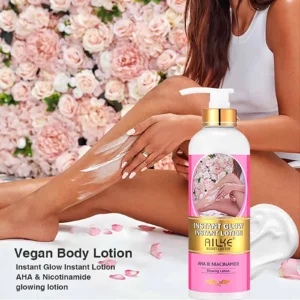AILKE Skin Glowing Floral Body Lotion, Brightening, 24 Hours Moisturizing Cream, Silky Smooth Skin, For All Skin Types, 500ml