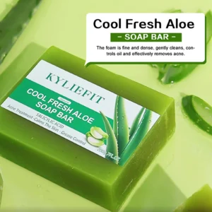 AILKE Aloe Vera Whitening Soap, Remove Acne, Spots, Skin Radiant, Improve Skin Luster, Vegan Bath Wash for All Skin Types, 200g